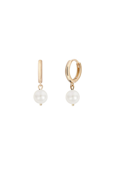 Lisa&Co. Cercei Aur Dana Gold Aur galben / Perle de apa dulce / Alb
