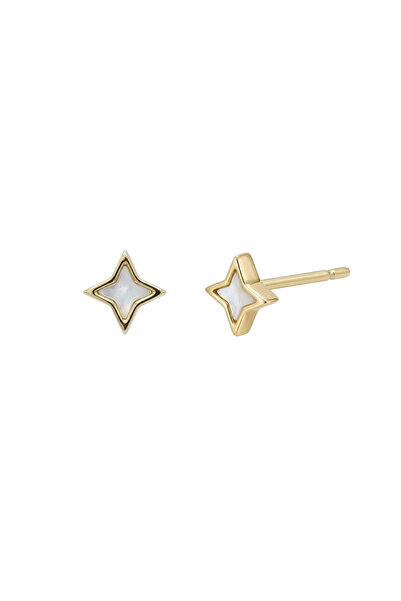 Lisa&Co. Cercei Argint Iridescent Northern Star Argint placat cu aur galben /...
