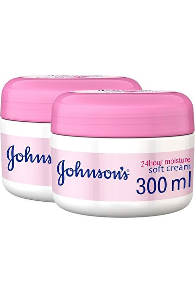 Johnson & Johnson 24H SOFT BODY Cream 300ml, pack of 2