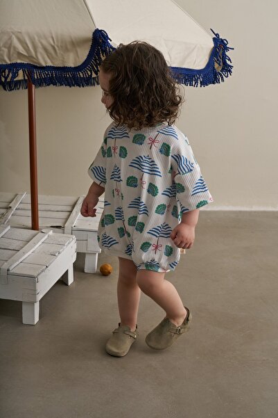 Oh La La Koala For Little Ones Beyaz Comfy Cubs Serisi Oversize Tulum