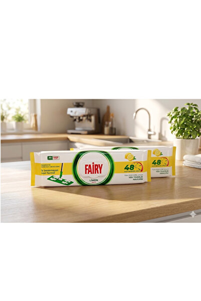 Fairy مناديل مبللة بالليمون لتنظيف الأرضيات - 50 منديل × 2 عبوة