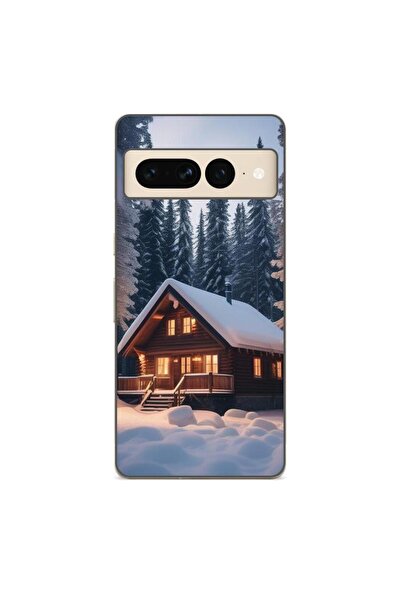 OEM Husa compatibila cu Google Pixel 8 Pro Silicon Gel Tpu Model Peisaj Iarna...