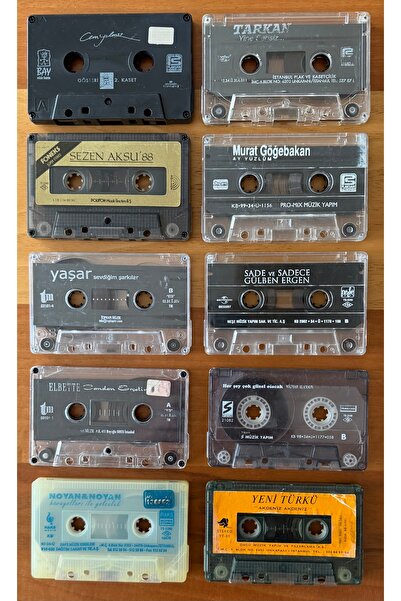 PLAKSAN 10 Turkish Pop Cassettes (No Cardboard Box, Only Cassettes, the Casse...