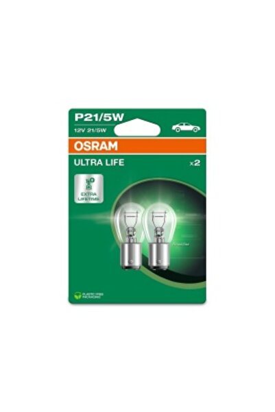 Osram Комплект от 2 крушки 12V P21/5W Блистер Ултра Лайф