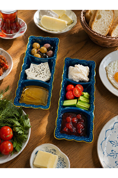 Hilamingo Home 2 Adet 3 Bölmeli İnci Çerezlik