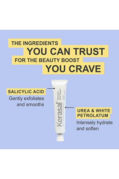 Kerasal Intensive Foot Repair, Exfoliating Foot Moisturizer 1 oz.