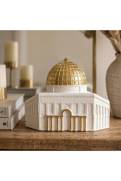 iwa concept Kaaba, Al-Aqsa Mosque and Al-Nabawi Mosque Stone Casting Home Dec...