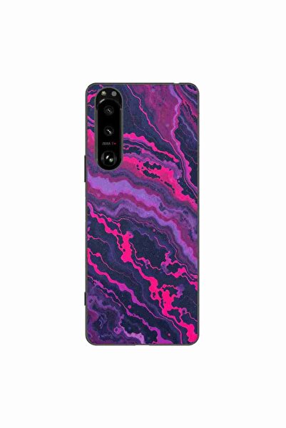 OEM Husa compatibila cu Sony Xperia 5 III Silicon Gel Tpu Model Midnight Rose...