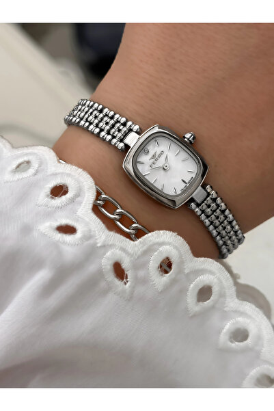 FERRO Silver Steel Cord Women Wrist Watch Fl43201A-A 3Atm Waterproof with 2 Y...