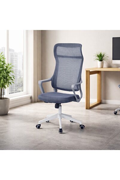 LastHome Modern Swivel Office Chair - Grey