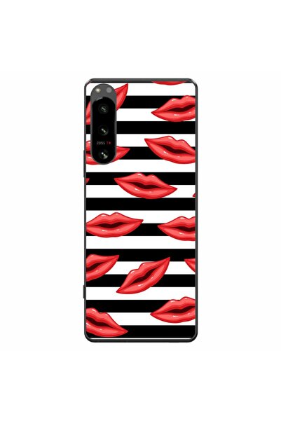 OEM Husa compatibila cu Sony Xperia 5 IV Silicon Gel Tpu Model Striped Kisses