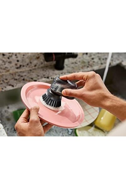 Yıldızan Nzr Beautestore Sinktech Dish Brush with Soap Dispenser, Compact Dis...