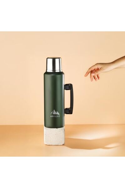 Yıldızan Tamgün Camp Portable Thermos Green 1 Liter Tamgün 1159648