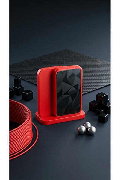 SteraDesign Kırmızı Siyah Geometrik Desenli Güçlü Mıknatıslı Fidget Oyuncak 1...