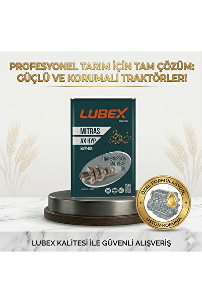 Lubex MITRAS AX HYP 80W-90 - Yüksek Performanslı Traktör Şanzıman ve Dişli Ya...