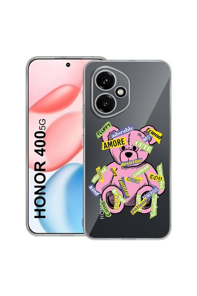 bestcase Διαφανής Θήκη Σιλικόνης για Honor 400, Teddy Bear Amour, 2036423 T 1547
