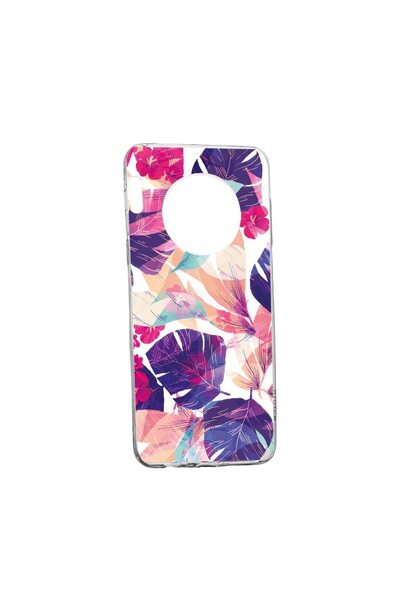 bestcase Θήκη σιλικόνης, Συμβατή με Huawei Nova Y90, Τροπικά λουλούδια, Ανθεκ...