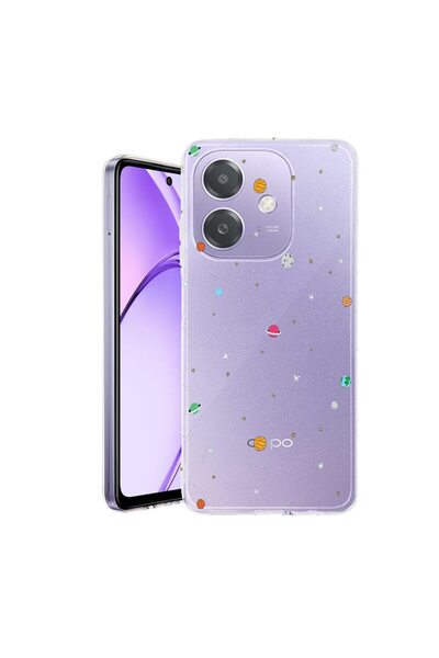 bestcase Θήκη για OPPO A40 / A40M, BestCase® Διαφανής Σιλικόνη 2MM, Σύμβολα Σ...