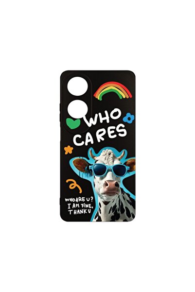 bestcase Λεπτή Θήκη Σιλικόνης 0.8MM, Συμβατή με OPPO A60, Cool Cow - Who Care...