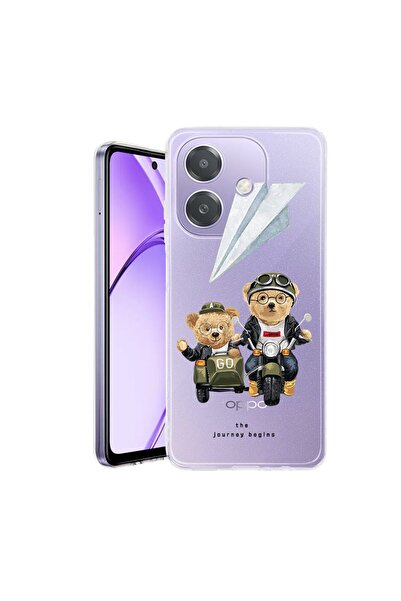 bestcase Калъф за OPPO A40 / A40M, BestCase™ Прозрачен силиконов 2ММ, Мече на...