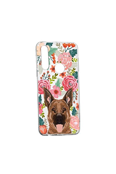 bestcase Калъф с куче и цветя, за Oppo A31, устойчив на износване, противоплъ...