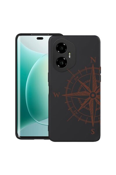 bestcase Калъф за Honor 300 с дизайн на компас, TPU матов ултра тънък, 205201...