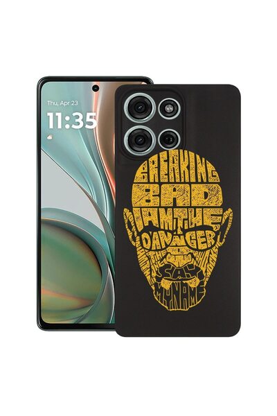 bestcase ¬Æ Husa pentru Motorola Moto G15, Calligraphy Braking Bad, Slim Sili...