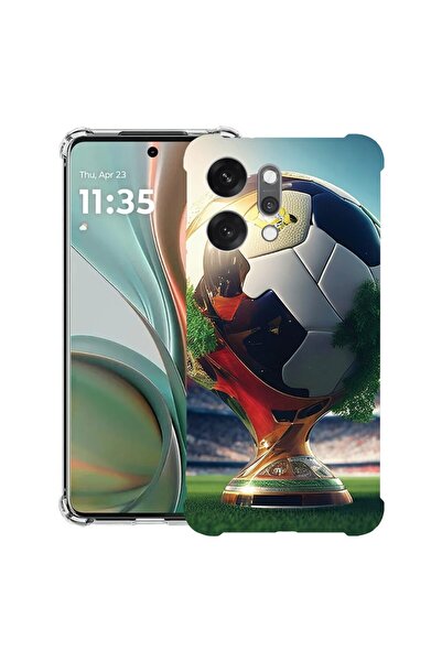bestcase Противоударен калъф за OPPO Reno14 5G с дизайн на футболен трофей, 2...