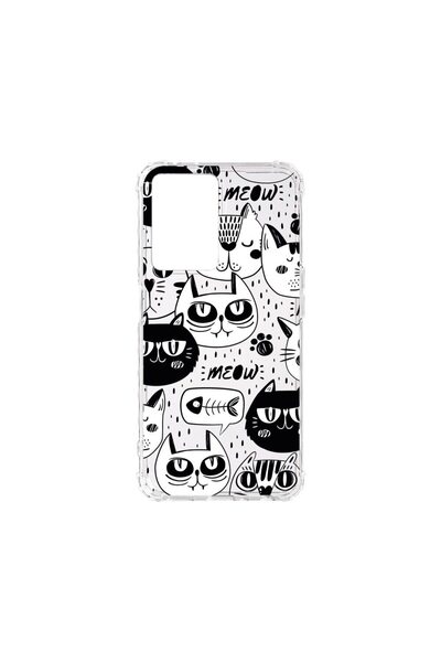 bestcase Αντικραδασμική Θήκη 1.5MM, Συμβατή με OPPO A77s, Cool Cats, Αντοχή σ...