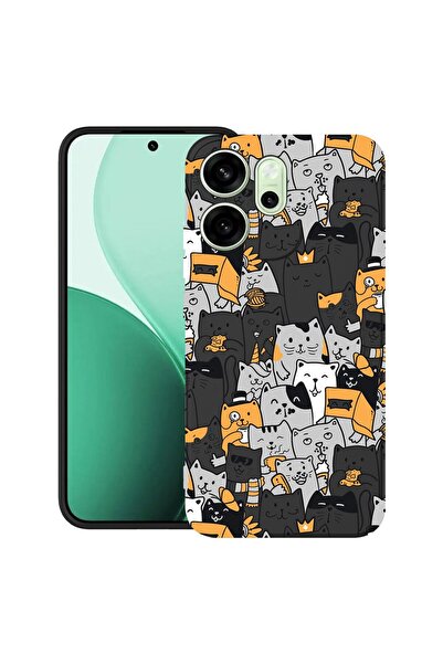 bestcase ¬Æ Husa TPU Ultra Slim Compatibil cu OPPO A5x, cu Design Cat Pattern...