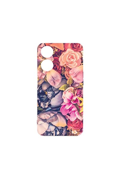 bestcase Θήκη Υψηλής Ποιότητας από Υγρή Σιλικόνη, Συμβατή με OPPO A98, Φλοράλ...