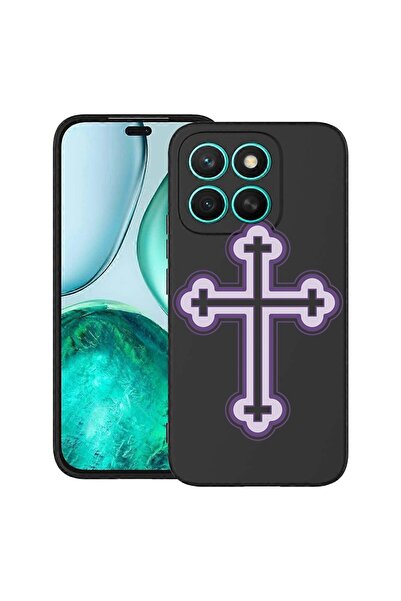 bestcase Θήκη για Honor X8C, Μωβ Σταυρός, Λεπτή Σιλικόνη 0.8MM, Αντικραδασμικ...