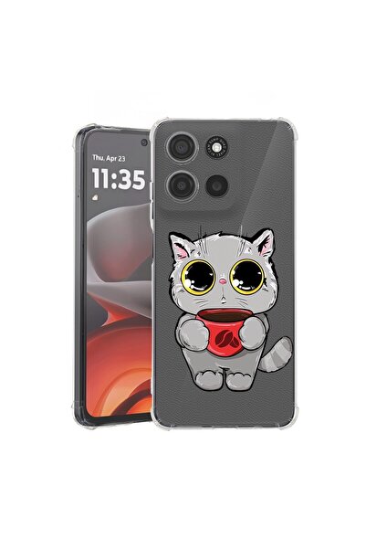 bestcase ¬Æ Husa pentru Motorola Moto G15, Anti Shock 1.5MM, Sweet Cat, Prote...