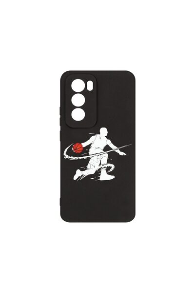 bestcase ¬Æ Husa Premium Silicon, Compatibila Cu OPPO Reno12 Pro, Basketball,...