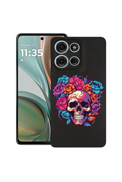 bestcase ¬Æ Husa pentru Motorola Moto G75, Dream Colors - Skull and Roses, Sl...