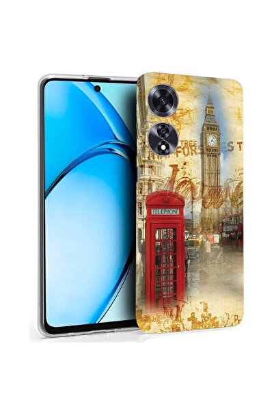 bestcase ¬Æ Husa pentru OPPO A60 4G, Clear Silicon 2MM, London, Antisoc, Prot...