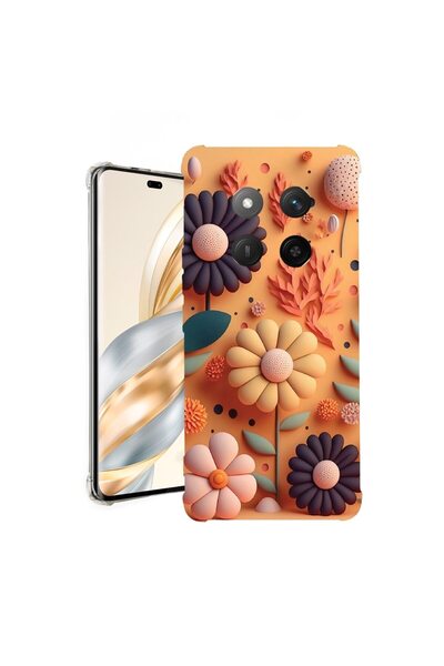 bestcase Θήκη για Honor Magic7 Lite, Αντικραδασμική 1.5MM, Χαρούμενα Λουλούδι...