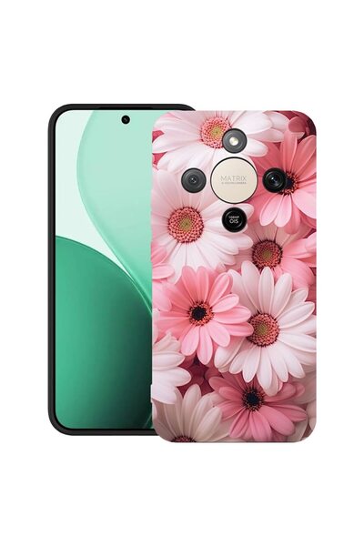 bestcase ¬Æ Husa TPU Ultra Slim Compatibila cu Honor Magic8 Lite, Pink Daisy,...