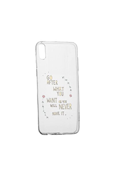 bestcase Husa cu mesaj Be Positive, pentru Motorola Moto E6, rezistenta la uz...