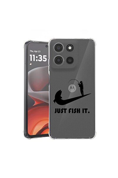 bestcase ¬Æ Husa pentru Motorola Moto G15, Anti Shock 1.5MM, Just Fish It, Pr...