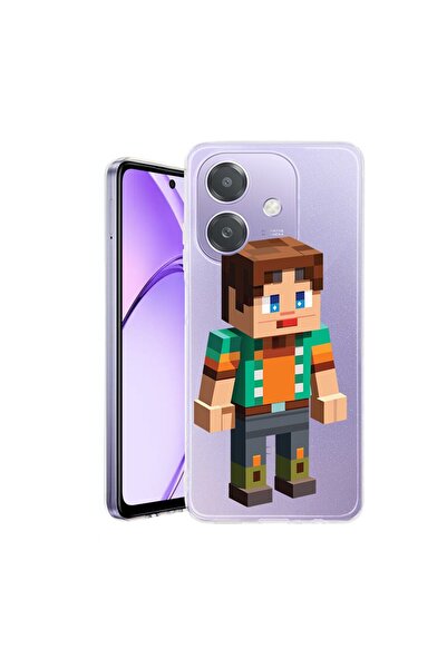 bestcase Husa pentru OPPO A40 / A40M, BestCase¬Æ Clear Silicon 2MM, Minecraft...