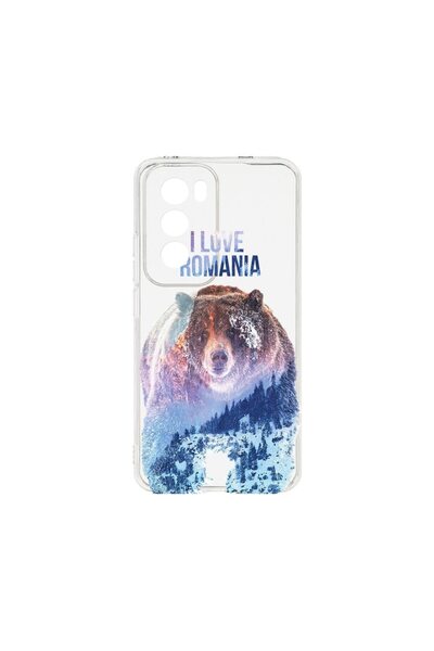 bestcase ¬Æ Husa Clear Silicon 2MM, Compatibila Cu OPPO Reno12 Pro 5G, I Love...