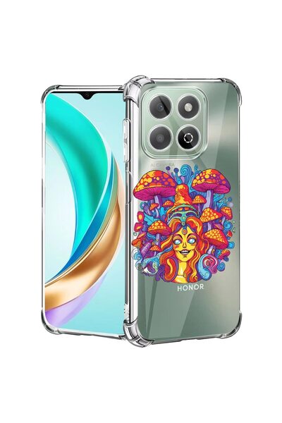 bestcase ¬Æ Husa compatibila Honor X8C, Anti Shock 1.5MM, Dream Colors Mushro...