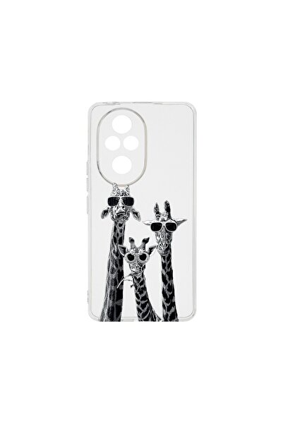 bestcase ¬Æ Husa Clear Silicon 2MM, Compatibila Cu Honor 200, Cool Giraffe, A...