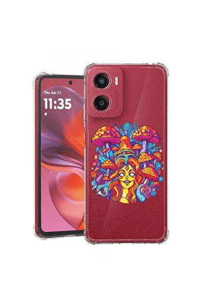 bestcase Съвместим калъф за Motorola Moto E15, Удароустойчив 1.5ММ, Дизайн  "...
