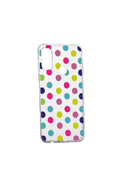bestcase Husa Silicon Compatibila Cu Motorola Moto E40, Dots Color, rezistent...