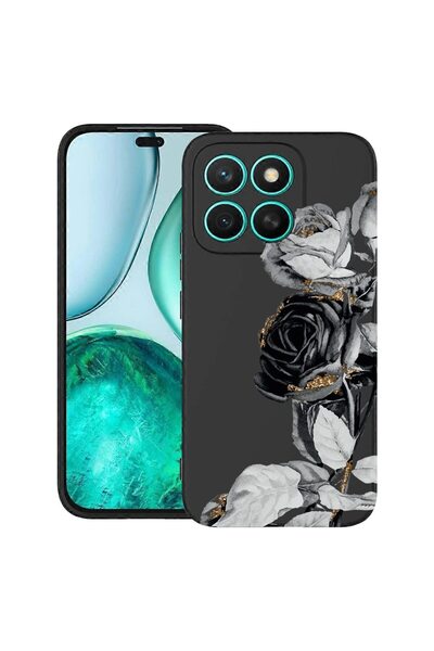 bestcase ¬Æ Husa pentru Honor X7d / 400 Smart cu Design Black Rose, TPU Mat U...
