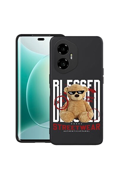 bestcase Калъф за Honor 300 с дизайн на плюшено мече и благословен мотив, TPU...
