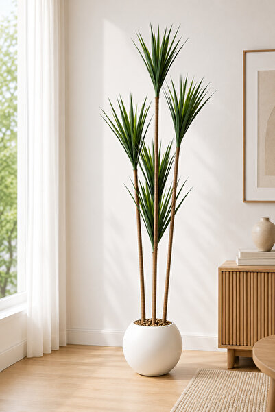 TrentonGCC Artificial Indoor Decorative Tree in Modern Pot – Premium Faux Flo...