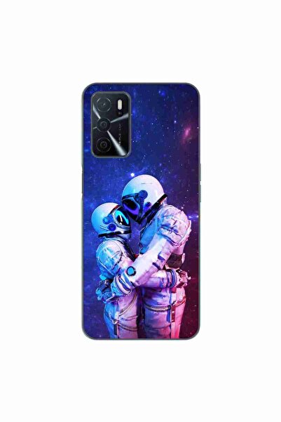 OEM Husa compatibila cu Oppo A16 Silicon Gel Tpu Model Astronauts Couple